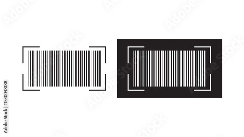  Simple fake bar code. Barcode product distribution icon label Collection.  Barcode scanner icon vector icon 