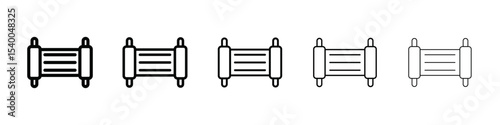 Torah icon isolated vector on white background set