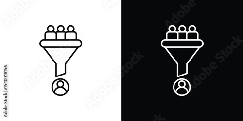 sales conversion icon Design Template vector set for graphic work
