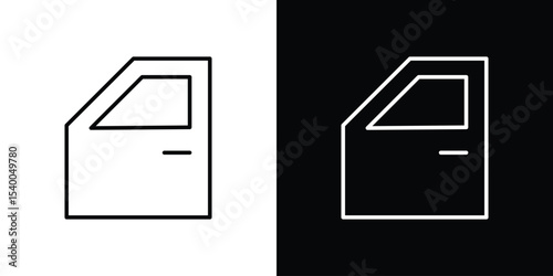 car door icon Design Template vector set for graphic work