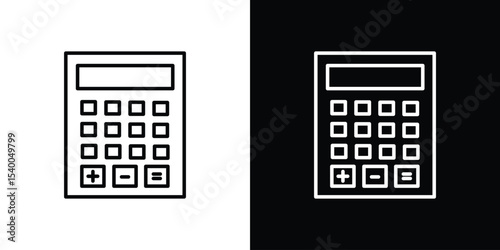 Calculator icon Design Template vector set for graphic work