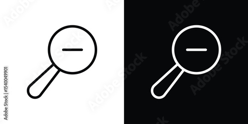 Zoom out icon Design Template vector set for graphic work