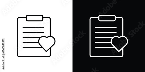 Wish list icon Design Template vector set for graphic work