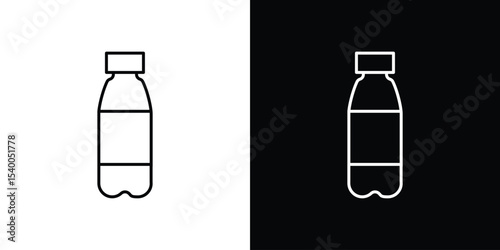 Water bottle icon Design Template vector set for graphic work