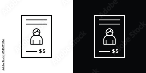 Wanted icon Design Template vector set for graphic work