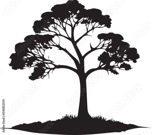  Tree silhouette Vector | Minimalist & Trendy Tree Silhouette Design | Unique & Stylish Tree Artwork for Vector design