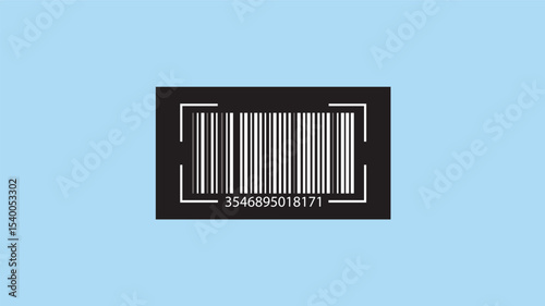  Simple fake bar code. Barcode product distribution icon label Collection.  Barcode scanner icon vector icon 