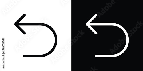 Undo icon Design Template vector set for graphic work