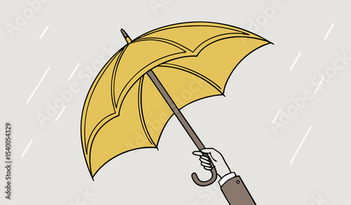 umbrella and rain