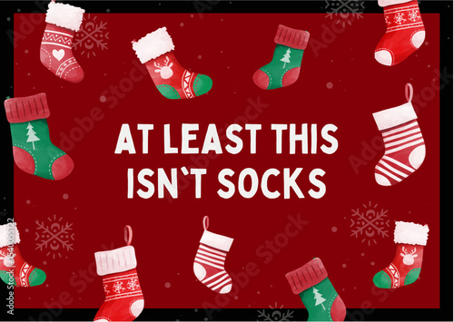 christmas greeting card with gifts