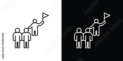 Tour guide people icon Design Template vector set for graphic work