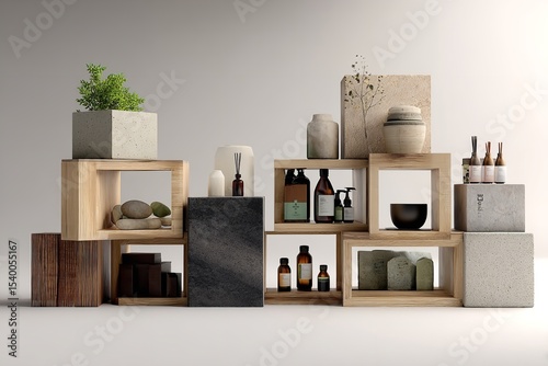 Sustainable Product Display with a Simple Style. Generative Ai