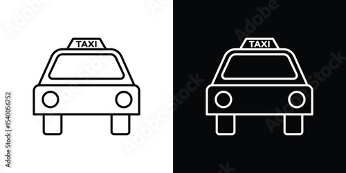 Taxi icon Design Template vector set for graphic work