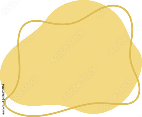 Organic amoeba blob shape abstract colorful, vector illustration.