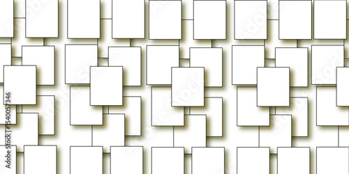 abstract background with metal grid. Minimalistic abstract white background with simple geometric cubes arranged in a clean and modern pattern, perfect for a banner design.
