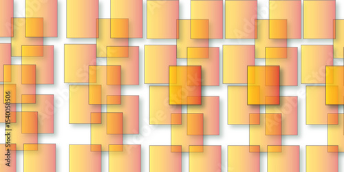 yellow and white abstract 3D background with squares, textured geometric backdrop, abstract textured blocks. Geometric shapes overlap creating harmonious abstract .