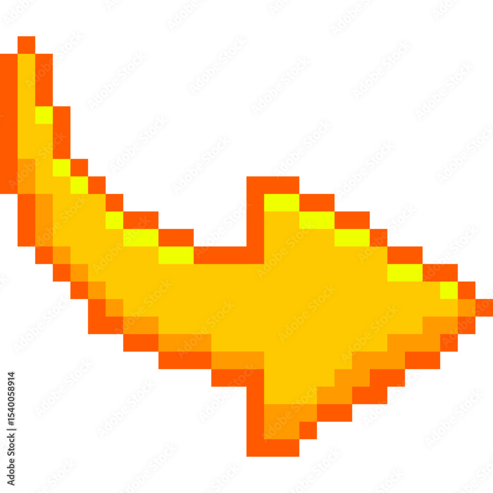Fototapeta premium Arrow Pixel Art