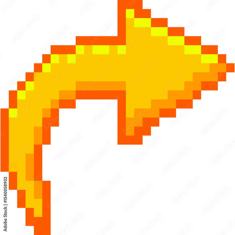 Fototapeta premium Arrow Pixel Art