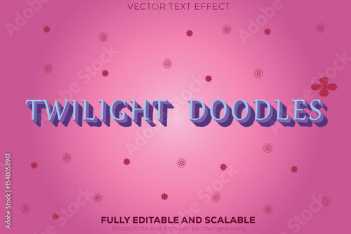 Twilight Doodles Text Effect