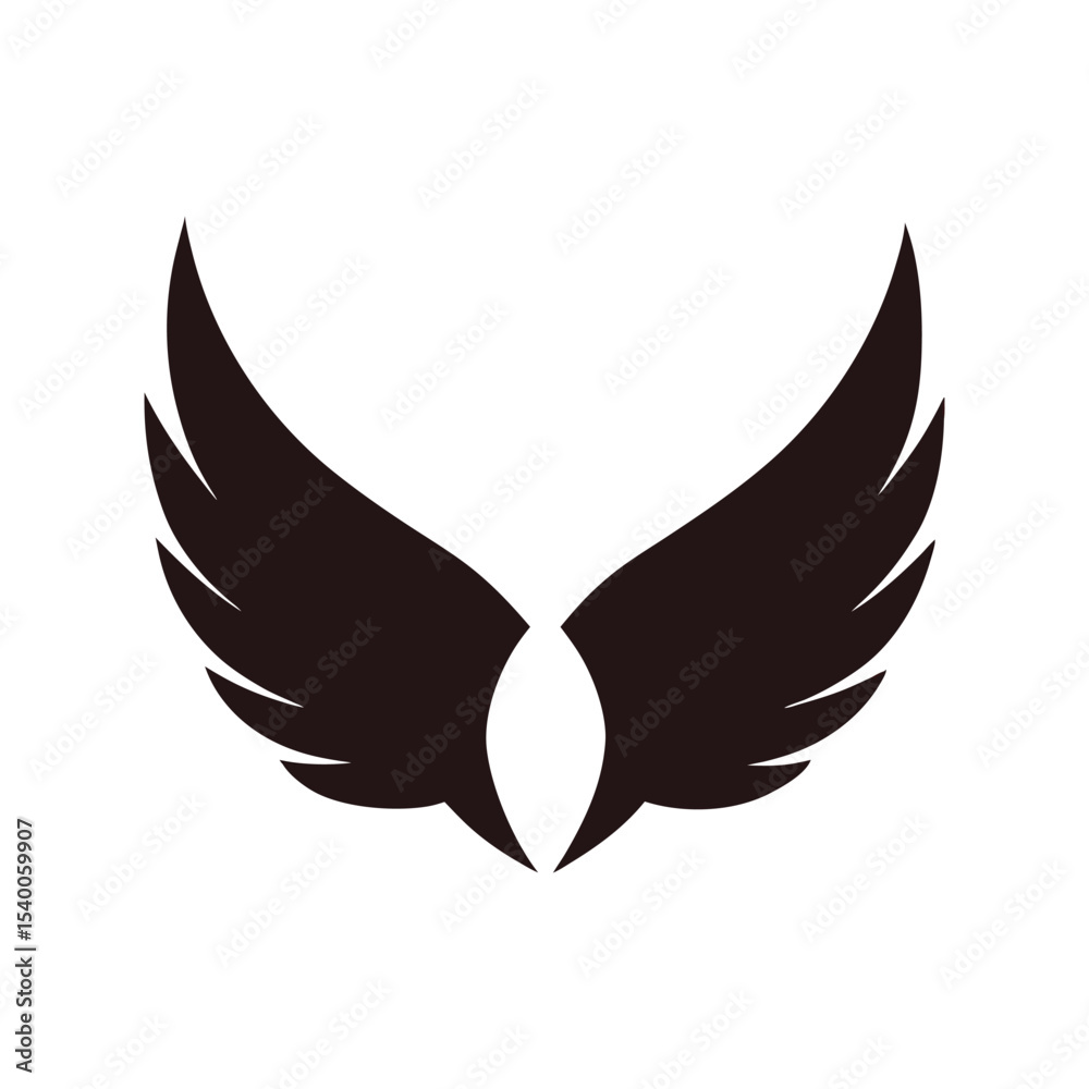 Fototapeta premium wing pattern design vector art