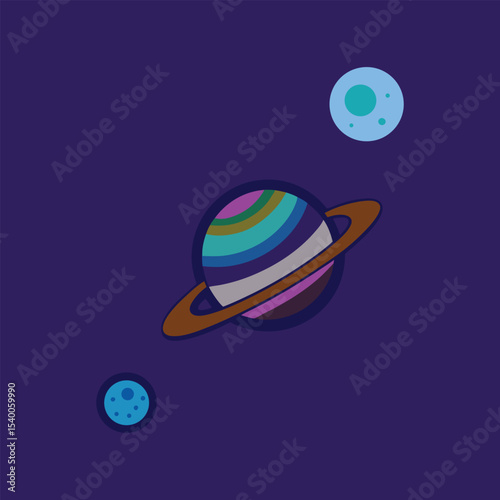 galaxy pattern design vector art