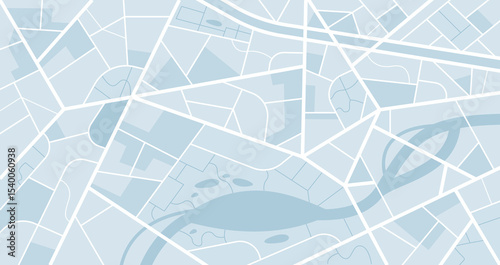 Map streets texture. City road network sketch, abstract black and white cartography background with line street plan. Vector city roads map illustration