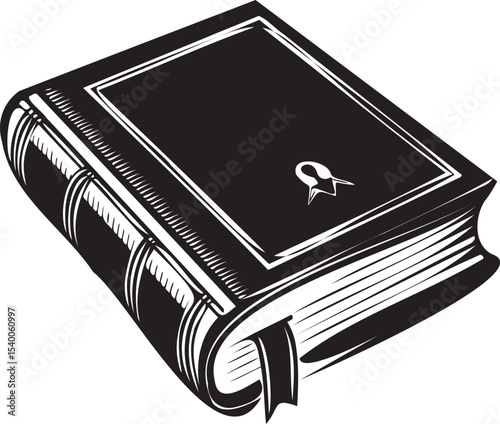 Antique book illustration vintage library reading knowledge