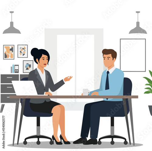 Job Interview or Business Discussion