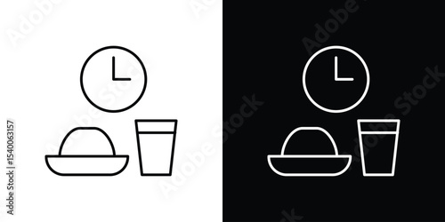 Sahur time icon Design Template vector set for graphic work