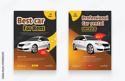 Best Car for Rent Promotional Flyer
