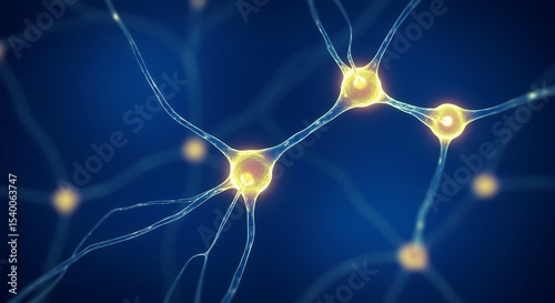 Microscopic View of Neuron Connections in the Brain