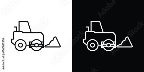 Road construction signs Design Template vector set for graphic work