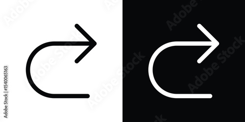 Redo icon Design Template vector set for graphic work