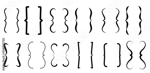 brace brackets set