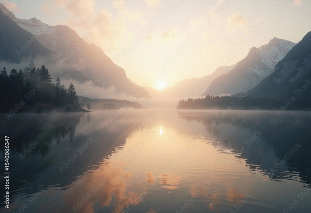 Fototapeta premium Lago Alpes