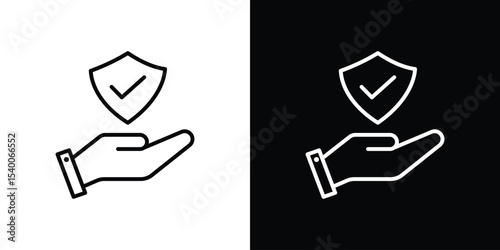 Protection icon Design Template vector set for graphic work