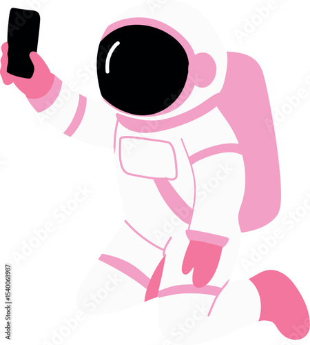 Astronaut Making Selfie