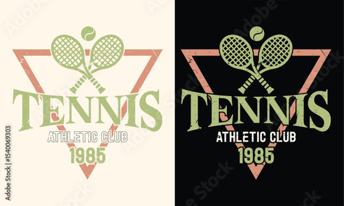 Tennis T Shirt Design , Sporty Graphic with Racket and Ball for Athletic Wear new 2025 trendy unique