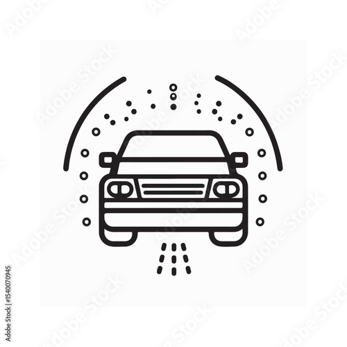Car wash logo template creative design vector isolated on white background.