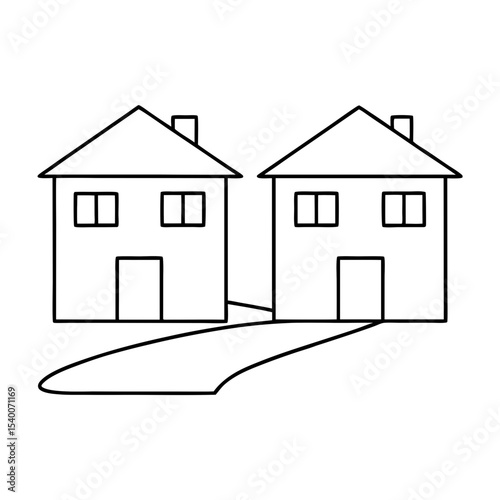 sketch of house