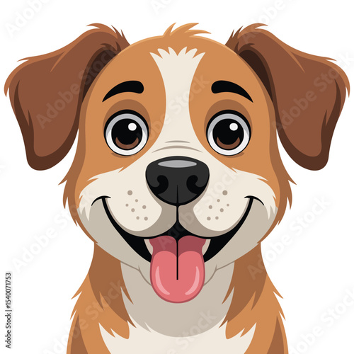 Canine icon minimalist style vector isolated white background