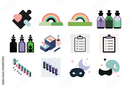 Infographic elements set with business icons vector illustration for web design symbol