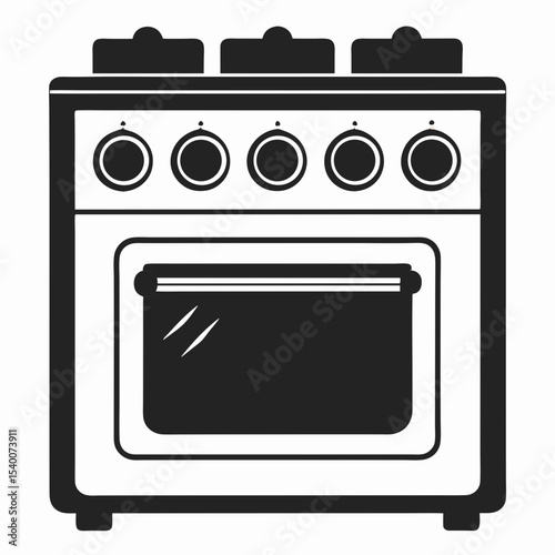 gas stove isolated on white background