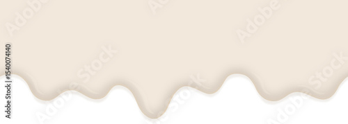 Dripping texture of fresh milk cream

