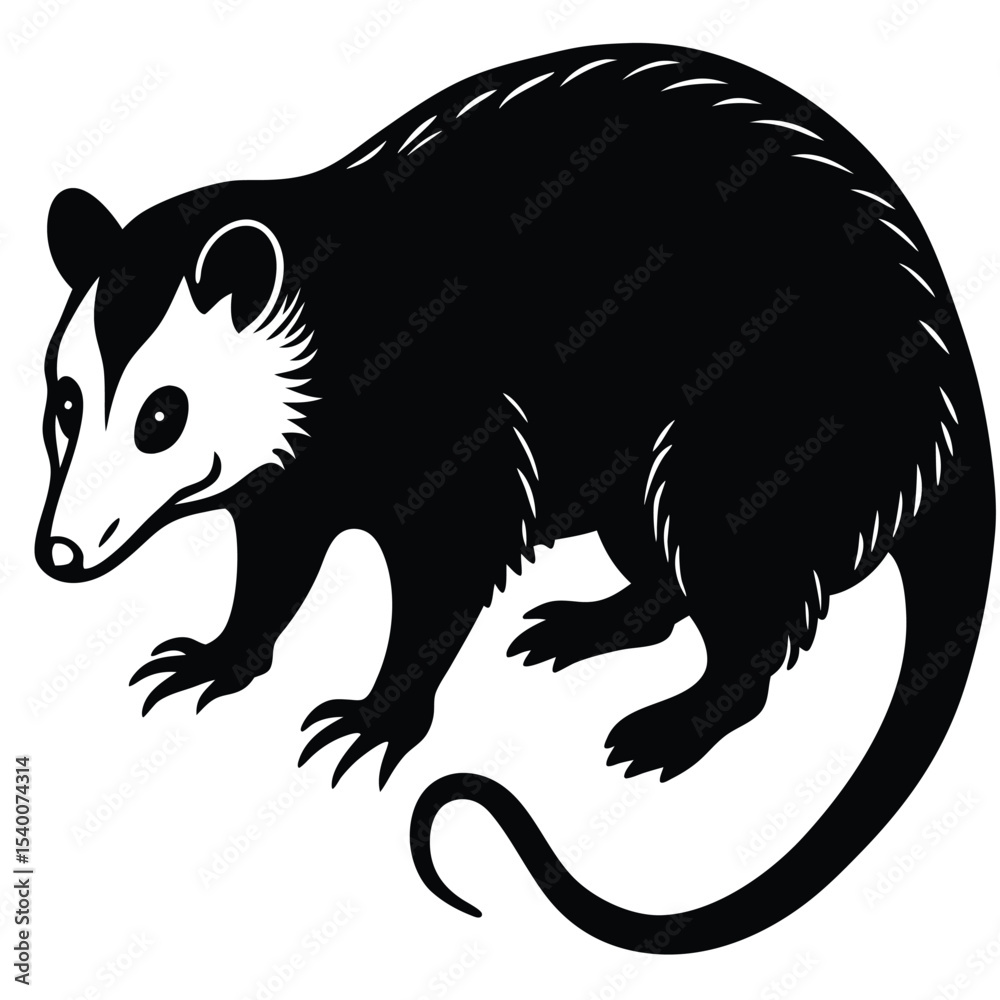 Obraz premium opossum vector