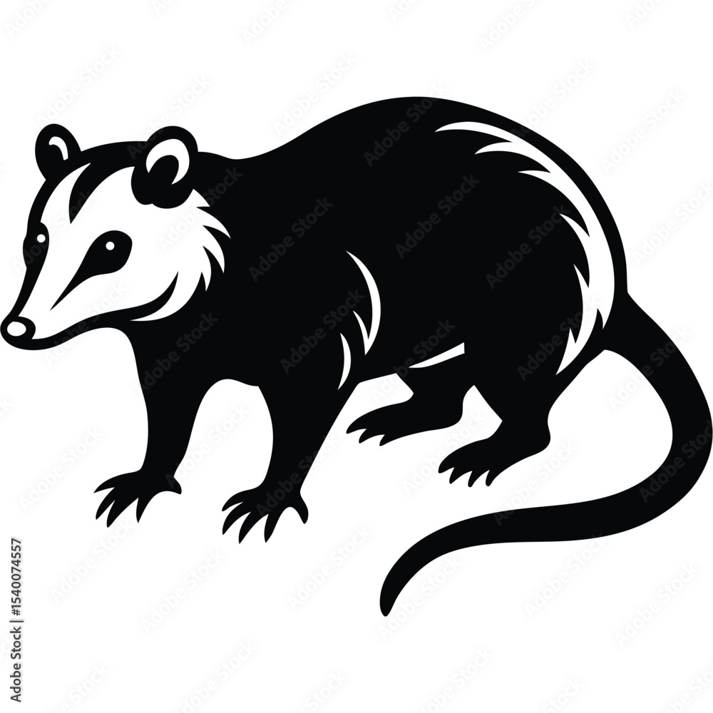 Obraz premium opossum vector