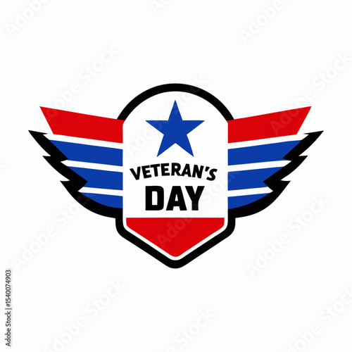 sticker design of veterans day