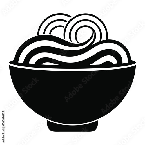Bowl of Noodles (Black and White)