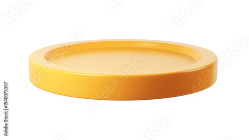 3d render icon Gold coin rotating against a transparent background, symbolizing while and investment concepts finance emphasizing wealth and prosperity