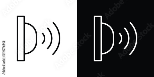 Motion sensor icon Design Template vector set for graphic work